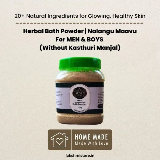 Herbal Bath Powder (Men & Boys, Without Kasthuri Manjal)