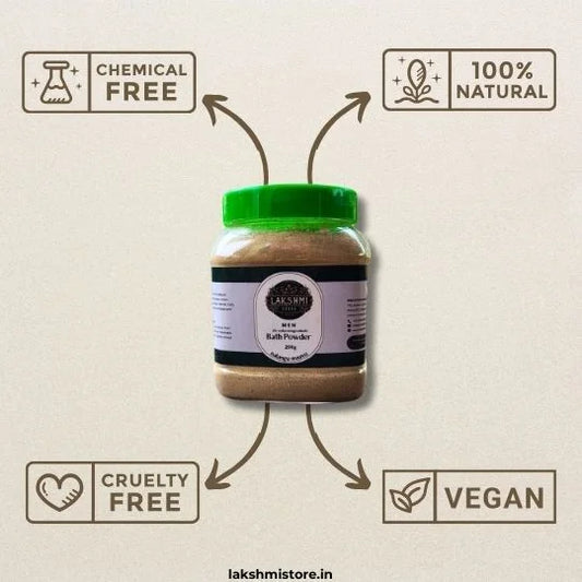 Herbal Bath Powder (Men & Boys, Without Kasthuri Manjal)